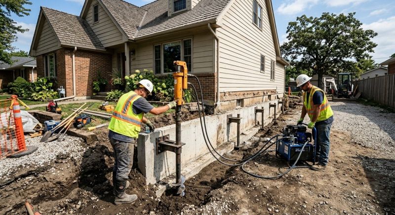Foundation Stabilizing in Woodbridge, CT
