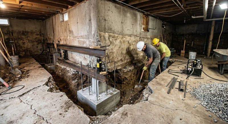 Basement Underpinning in Southbury, CT