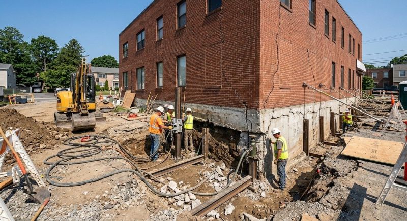 Building Foundation Repair in Hamden, CT