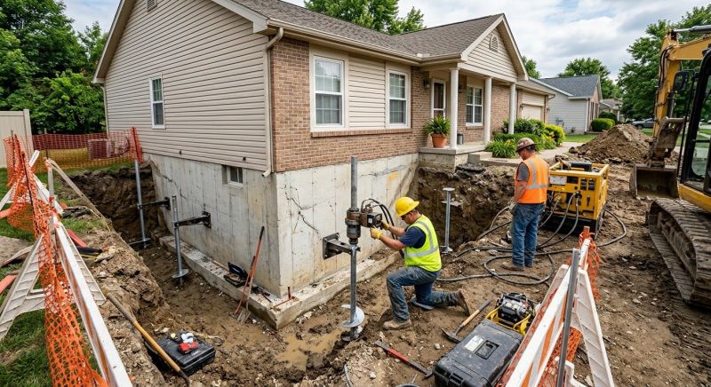 Building Foundation Repair in Middlebury, CT