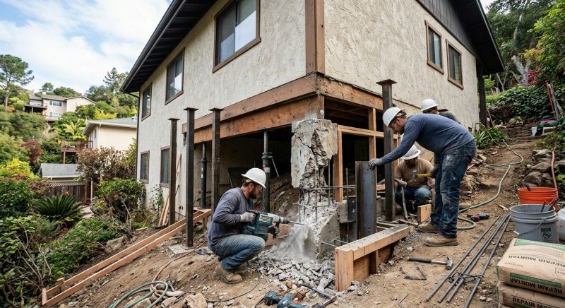 Concrete Foundation Repair in Easton, CT