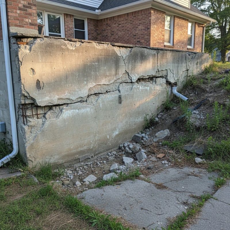 Cracked Foundation Repair in Sandy Hook, CT