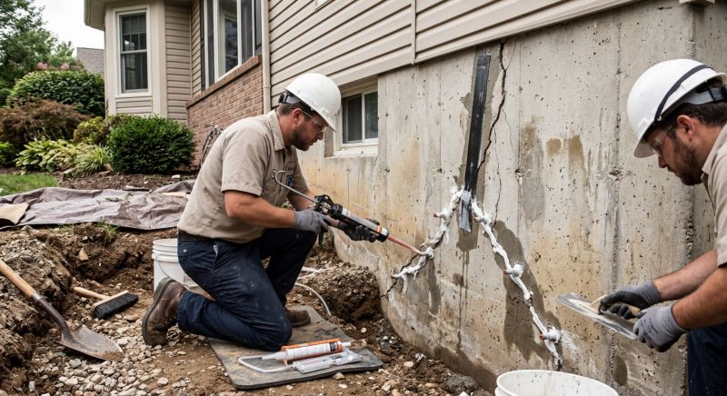 Cracked Foundation Repair in Torrington, CT