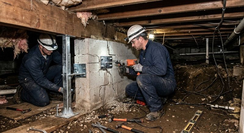Crawlspace Foundation Repair in Bethany, CT