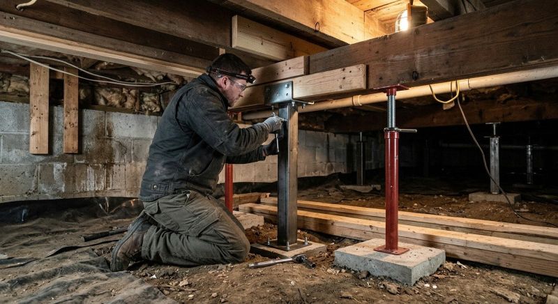 Crawlspace Structural Repair in Southbury, CT