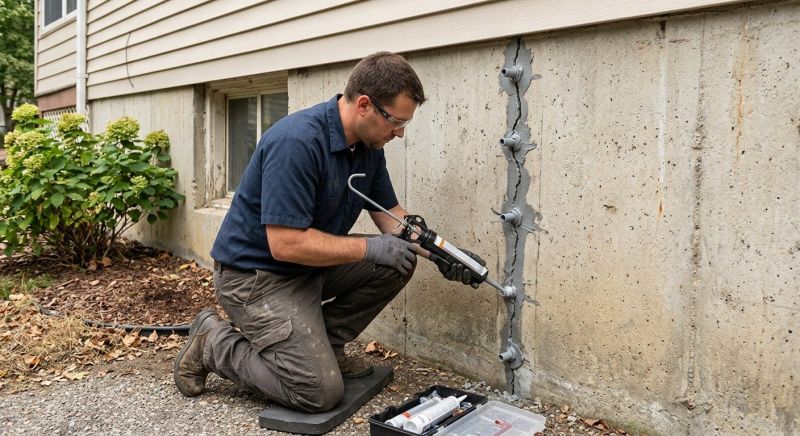 Foundation Crack Sealing in Southbury, CT