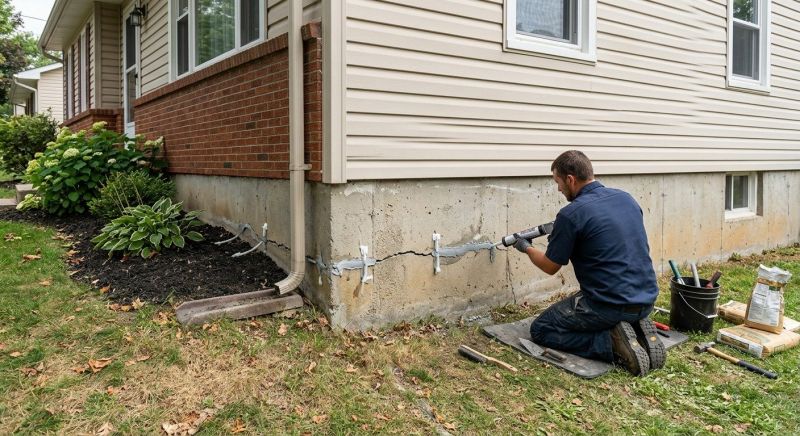Foundation Crack Sealing in Southbury, CT