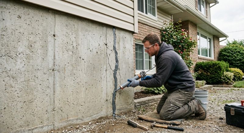 Foundation Crack Sealing in Southbury, CT