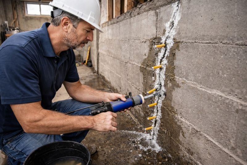 Foundation Crack Sealing in Southbury, CT