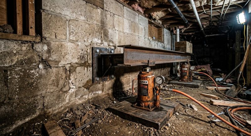 Foundation Jacking in Cornwall Bridge, CT