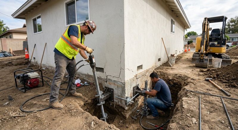 Foundation Stabilizing in Oakville, CT