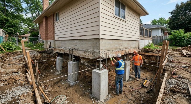 Foundation Underpinning in Southbury, CT