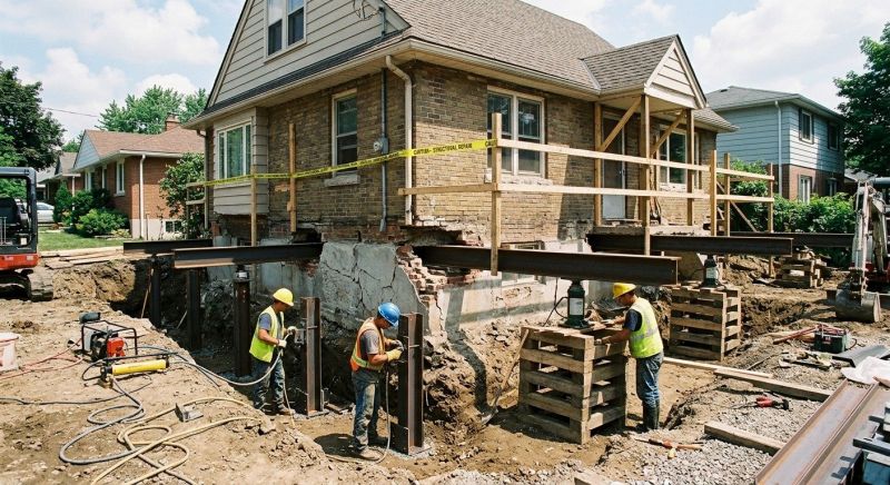 House Foundation Repair in New Fairfield, CT