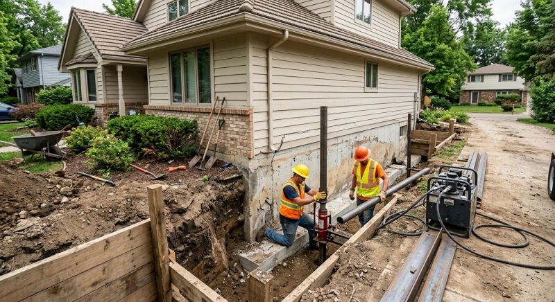 House Foundation Repair in Plainville, CT