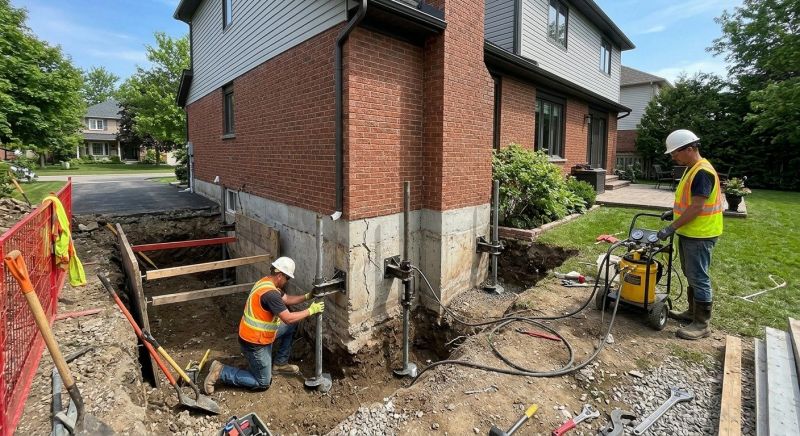 House Underpinning in Southbury, CT