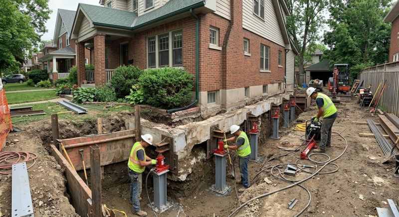 House Underpinning in Southbury, CT