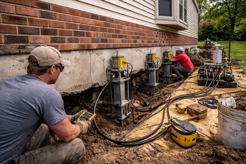 Settling Foundation Service in Derby, CT