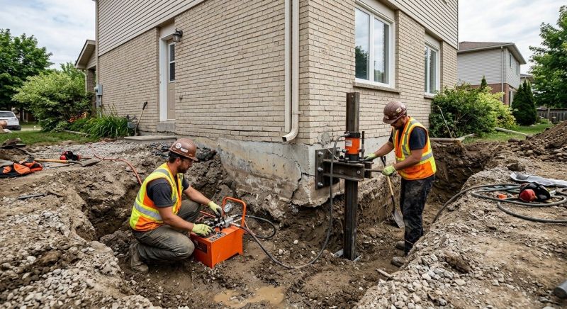 Sinking Foundation Lifting in Southbury, CT