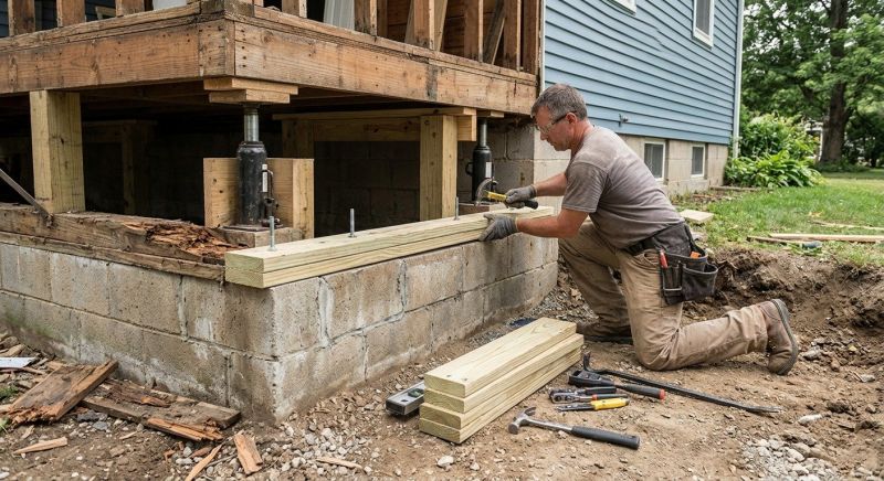 Sinking Foundation Repair in Litchfield County, CT
