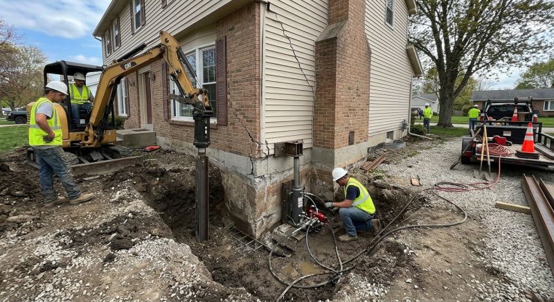 Sinking Foundation Repair in Middlebury, CT