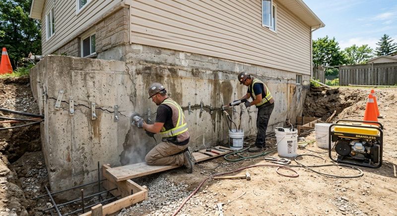 Structural Foundation Repair in Sandy Hook, CT